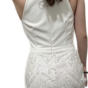 White cocktail dress